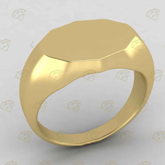 طرح ۳ بعدی انگشتر کالج کدR9319 - فروش فایل ۳ بعدی طلا و جواهر
