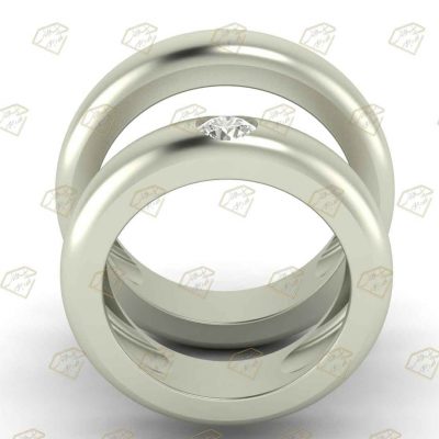 طرح ۳ بعدی حلقه ازدواج کدR9336 - فروش فایل ۳ بعدی طلا و جواهر